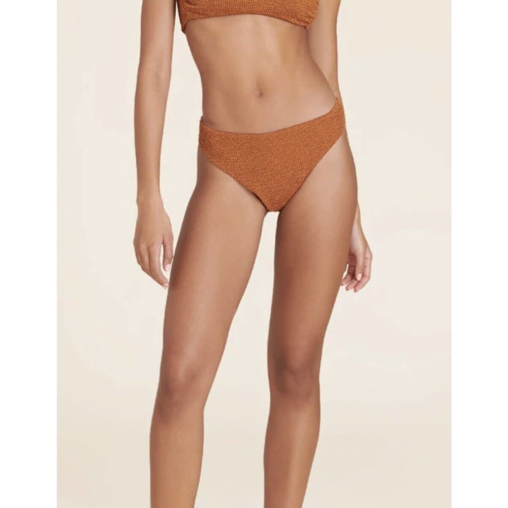 NWOT VERONICA BEARD Marau Bikini Swim Bottom Women’s Cognac Sz - L $138